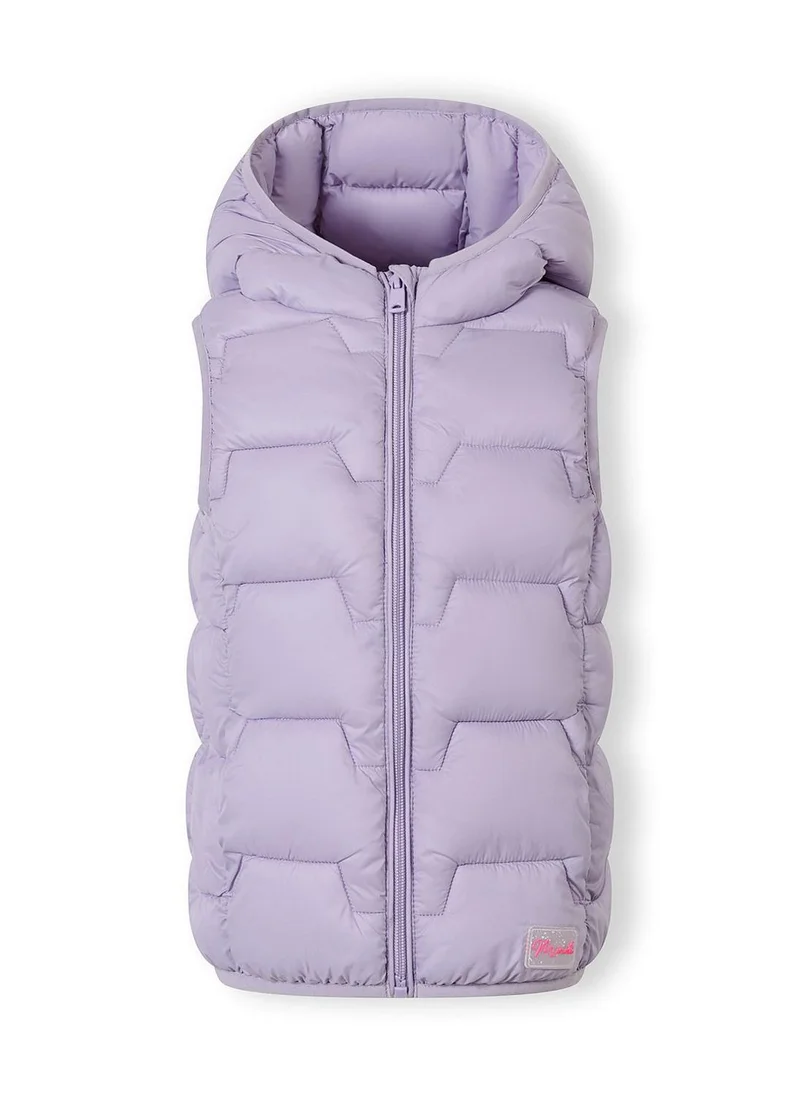 مينوتي Girls sleeveless hooded lilac gilet with pockets 3 to 15 years